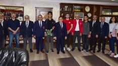 Teknofest birincisi öğrencilerden TTSO’ya ziyaret