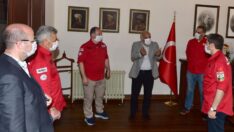 Akut Gönüllüleri Başkan Zorluoğlu’nu Ziyaret Etti