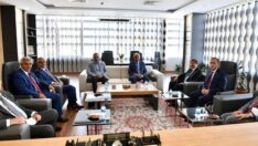 Türksoy Genel Sekreteri Kaseinov’dan Büyükşehir’e Ziyaret