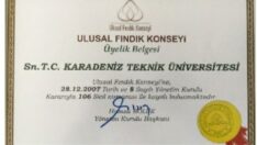 KTÜ Ulusal Fındık Konseyi Üyesi Oldu