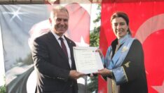 İlk mezunlardan başkanımız 40 yıl sonra diplomasını aldı