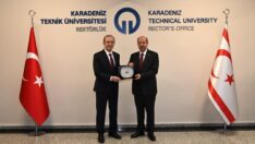 KTÜ’de Konferans Veren KKTC Cumhurbaşkanı Ersin TATAR’a, Fahri Doktora Ünvanı Takdim Edildi